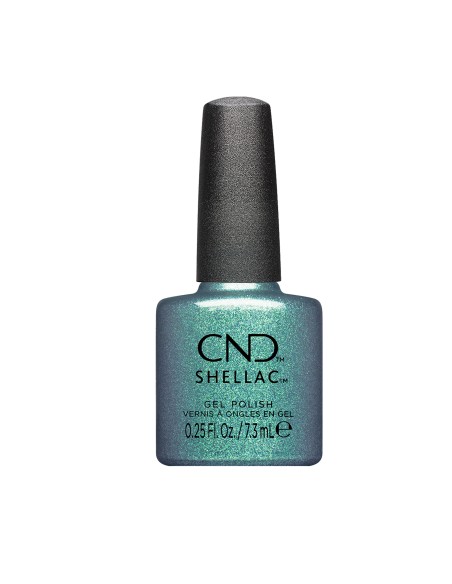 Shellac Teal Tricity CND Dynamic Duality